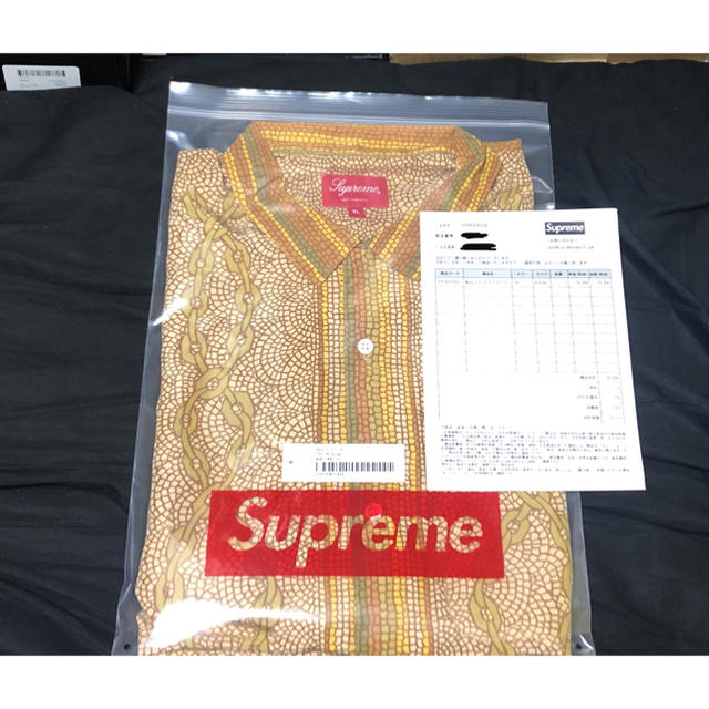 supreme Mosaic Silk S/S Shirt サイズM 2