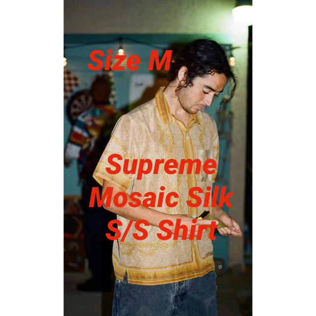 【国内正規品】Supreme Mosaic Silk Shirt L シャツ