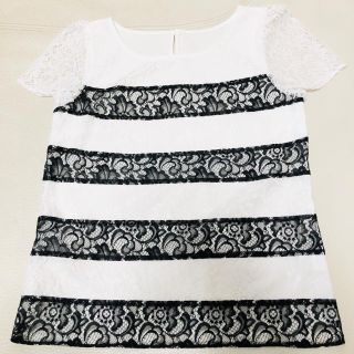 ジャスグリッティー(JUSGLITTY)の超美品　ジャスグリッティ　レース半袖カットソー♡(カットソー(半袖/袖なし))