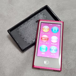 アップル(Apple)のアップル iPod nano 第7世代 MKMV2J ピンク 16GB(ポータブルプレーヤー)