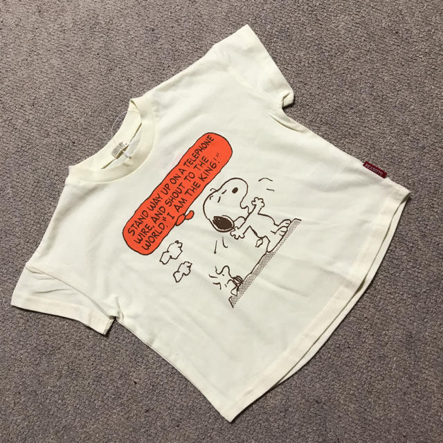 スヌーピー Tシャツ 90 キッズ/ベビー/マタニティのキッズ服男の子用(90cm~)(Tシャツ/カットソー)の商品写真