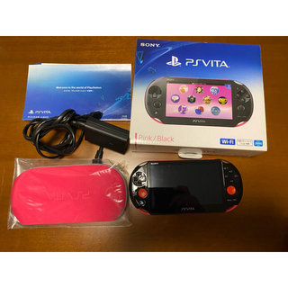 プレイステーションヴィータ(PlayStation Vita)のps vita 本体　純正のポーチ付　PlayStation VITA(携帯用ゲーム機本体)