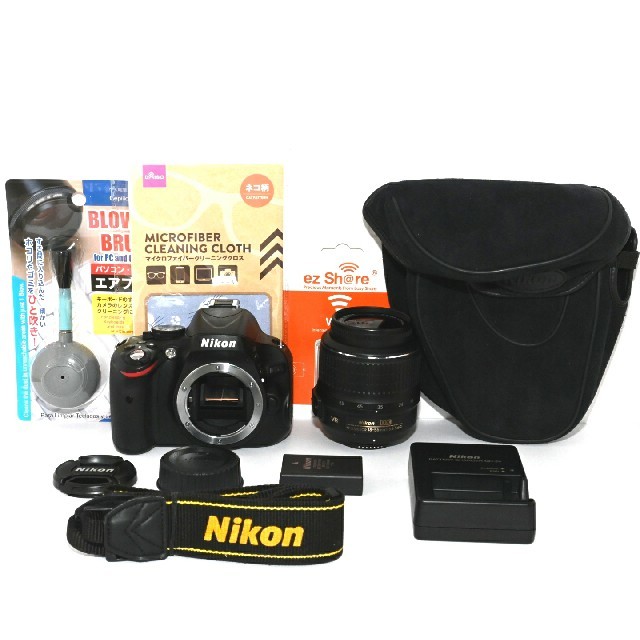 【Nikon】Wi-Fiでスマホへ♡ソフトケース付き♡D5100レンズキット 1