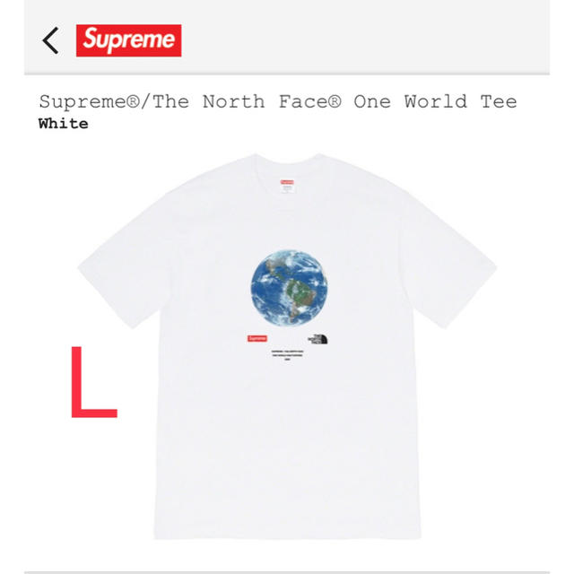 Supreme The North Face® One World Tee L