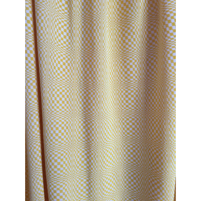 EDIT.FOR LULU(エディットフォールル)のヴィンテージ ロングスカート チェッカー イエロー レディースのスカート(ロングスカート)の商品写真