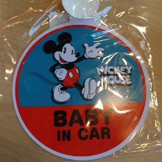 ディズニー(Disney)のベイビーインカー ミッキー(車外アクセサリ)