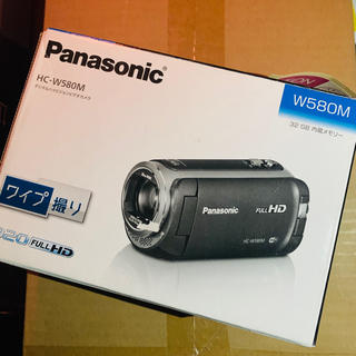 パナソニック(Panasonic)のPanasonicハイビジョンビデオカメラ HC-W580M ワイプ撮影可能(ビデオカメラ)