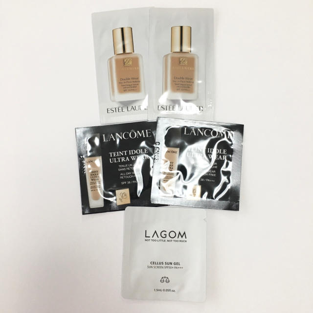 LANCOME(ランコム)のランコム タンイドル エスティーローダー ダブルウェア ラゴム サンジェル コスメ/美容のキット/セット(サンプル/トライアルキット)の商品写真