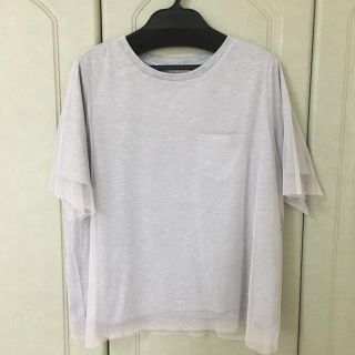 ルカ(LUCA)のLUCA レースTシャツ　ライトグレー　新品(Tシャツ(半袖/袖なし))