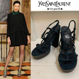 サンローラン(Saint Laurent)のYVES SAINT LAURENT 2011s エスパドリーユヒールサンダル (サンダル)