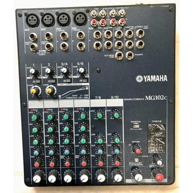 ヤマハ(ヤマハ)のYAMAHA アナログミキサー　MG102c 楽器のレコーディング/PA機器(ミキサー)の商品写真