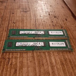 サムスン(SAMSUNG)のSAMSUNG DDR3-12800U 8GB 4GBx2(PCパーツ)