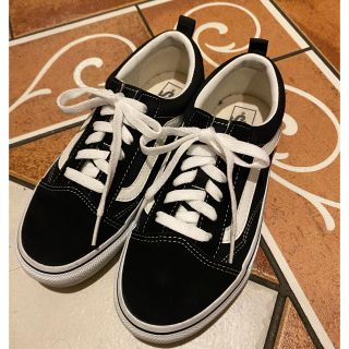 ヴァンズ(VANS)のvans kids オールドスクール　黒　22cm ☆美品☆(スニーカー)