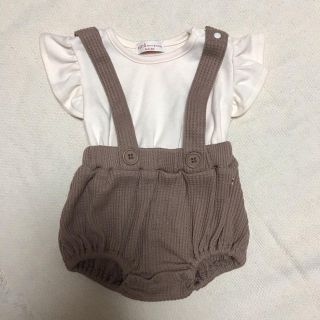 新品バースデイロンパース70cm子供服kids春夏(ロンパース)