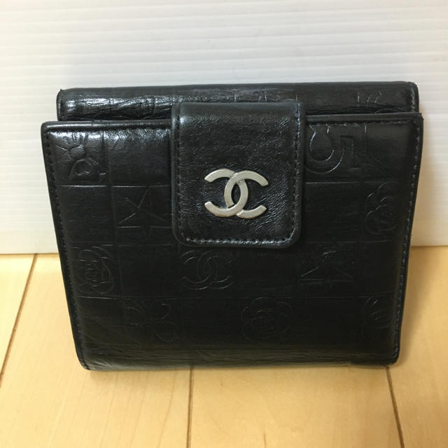 素材レザーCHANEL 長財布　リカラー品　良品