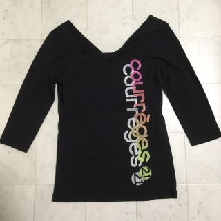 クレージュ(Courreges)のcourreges 七分袖 黒色(新品未使用)(カットソー(長袖/七分))