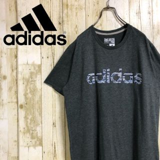 アディダス(adidas)のadidas アディダス ビッグロゴ スリーブロゴ プリントTシャツ L(Tシャツ/カットソー(半袖/袖なし))