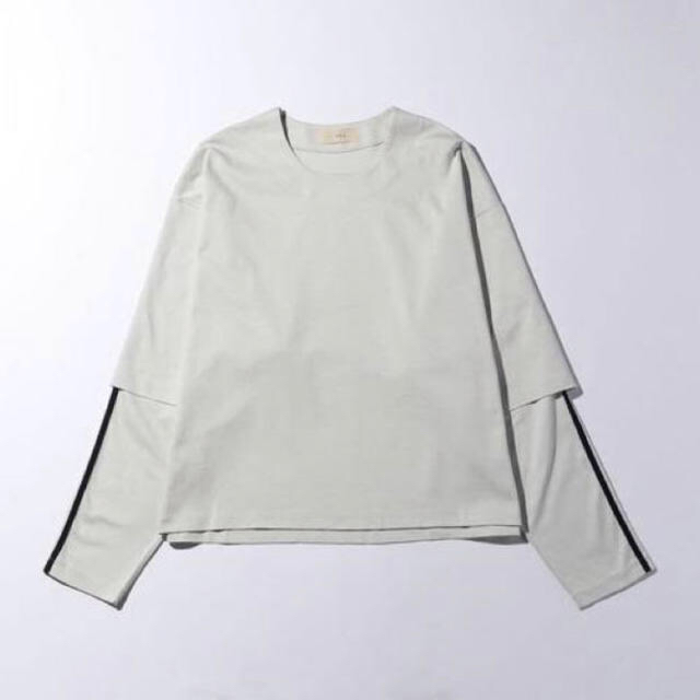 Jieda(ジエダ)のJieDa LAYERED T-SHIRT ライトグレー サイズ2 メンズのトップス(Tシャツ/カットソー(七分/長袖))の商品写真