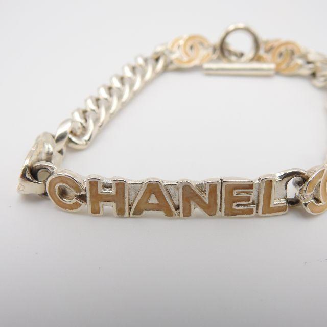 シャネル CHANEL　ココマーク　ロゴチェーンブレスレット