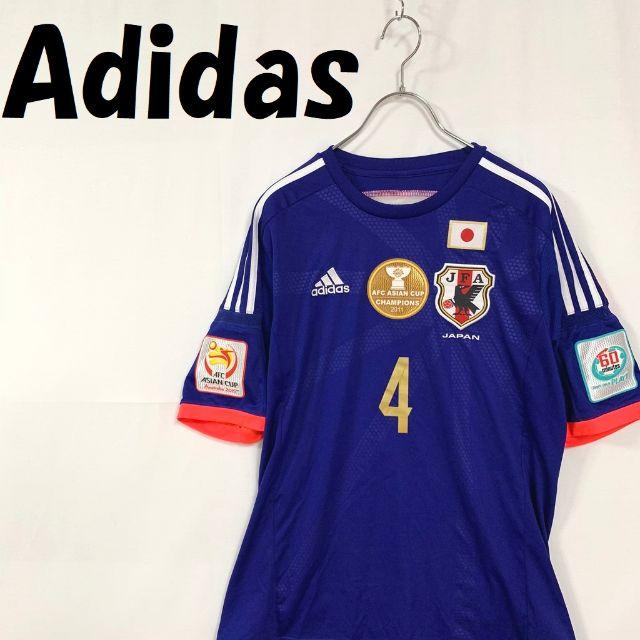 adidas(アディダス)のAdidas 日本代表 本田 ケイスケホンダ 4番 ユニフォーム L ワッペン メンズのトップス(シャツ)の商品写真