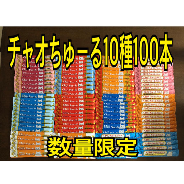 いなばペットフード(イナバペットフード)のチャオちゅーる10種100本 その他のペット用品(猫)の商品写真