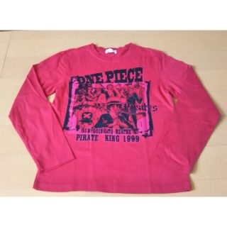 ワンピースONE PIECE 150センチ 長袖赤Tシャツ (Tシャツ/カットソー)