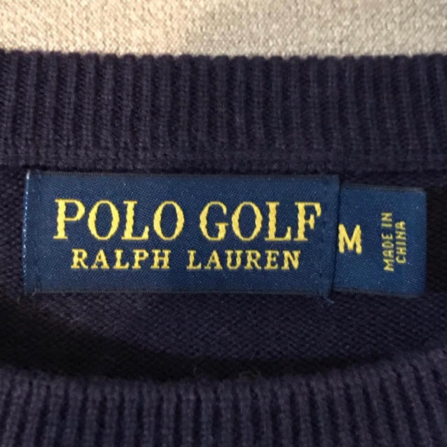 POLO RALPH LAUREN(ポロラルフローレン)のポロ ゴルフ ラルフローレン 星条旗 コットンウールニット 袖プリント メンズのトップス(ニット/セーター)の商品写真