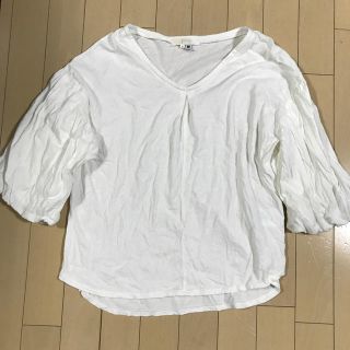 グローブ(grove)のGROVE Vネック白シャツ(Tシャツ(半袖/袖なし))