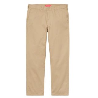 シュプリーム(Supreme)の30 supreme workpants ワークパンツ　ベージュ(ワークパンツ/カーゴパンツ)