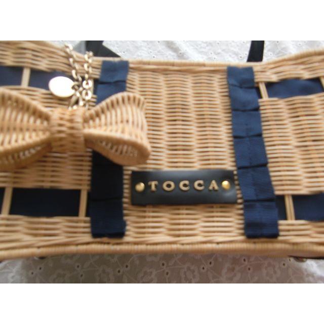 TOCCA(トッカ)のトッカ　RIBBON　BOW　RATTAN　かごバッグ レディースのバッグ(かごバッグ/ストローバッグ)の商品写真