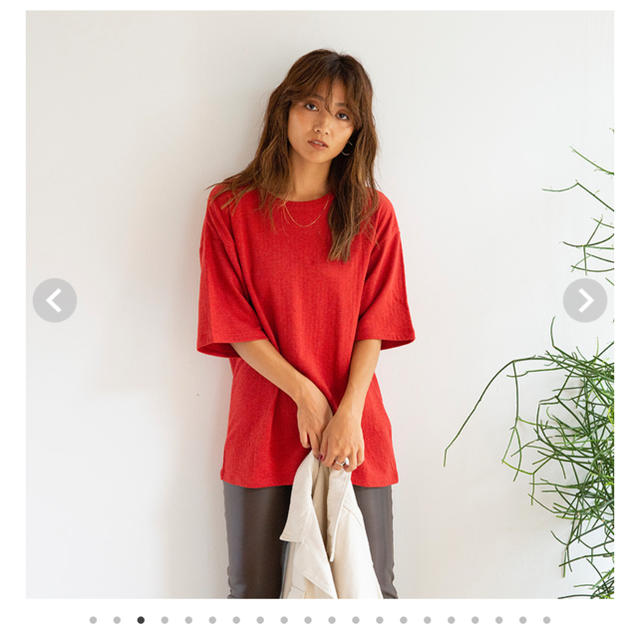 SeaRoomlynn(シールームリン)のsearoomlynn コットン2FACE ヘザーLOOSE-T レディースのトップス(Tシャツ(半袖/袖なし))の商品写真