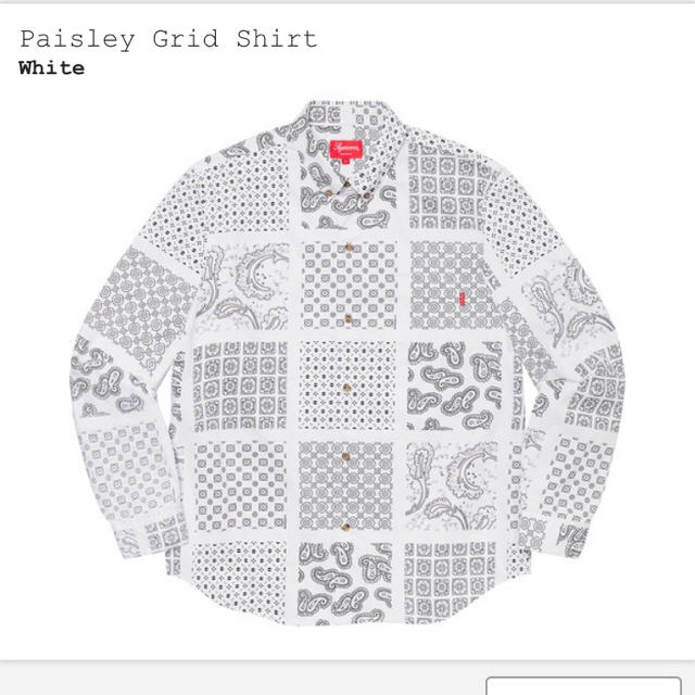 トップスSupreme Paisley Grid Shirt