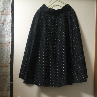 ユニクロ(UNIQLO)の【美品】 水玉スカート⭐︎フレアスカート⭐︎コットンフレアスカート⭐︎ロング(ロングスカート)