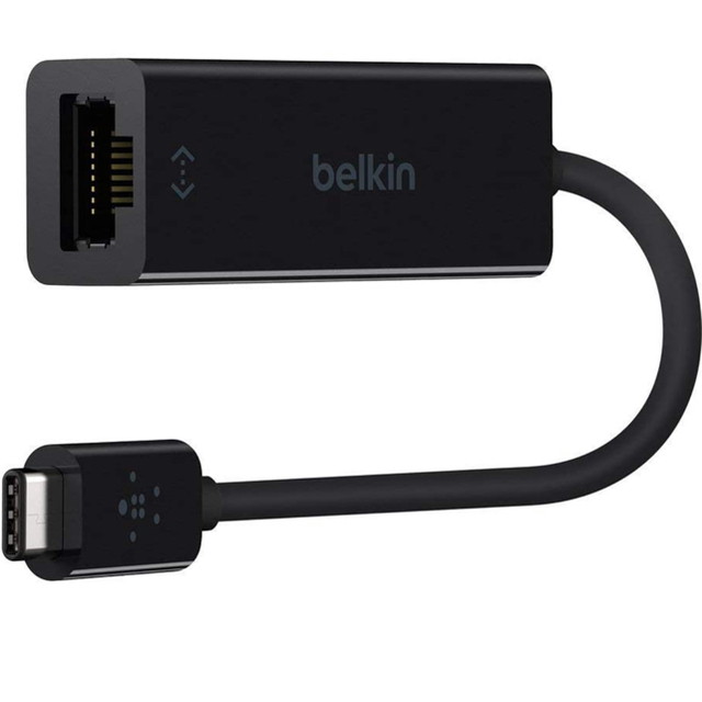 Mac (Apple)(マック)のベルキン USB-C to Gigabit Ethernet 変換アダプタ 中古 スマホ/家電/カメラのPC/タブレット(PC周辺機器)の商品写真