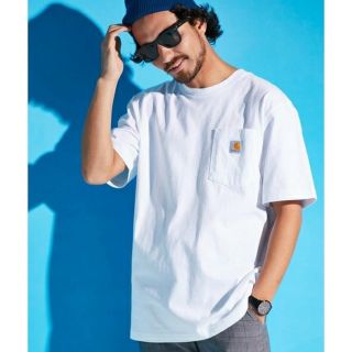 カーハート(carhartt)のcarhartt カーハート 半袖 ポケットTシャツ ホワイト Mサイズ(Tシャツ/カットソー(半袖/袖なし))