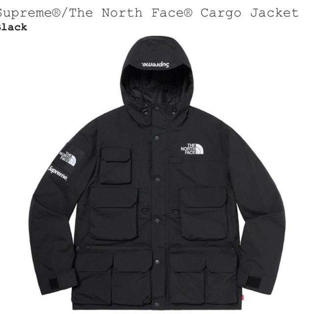 Supreme The North Face Cargo Jacketブラックサイズ