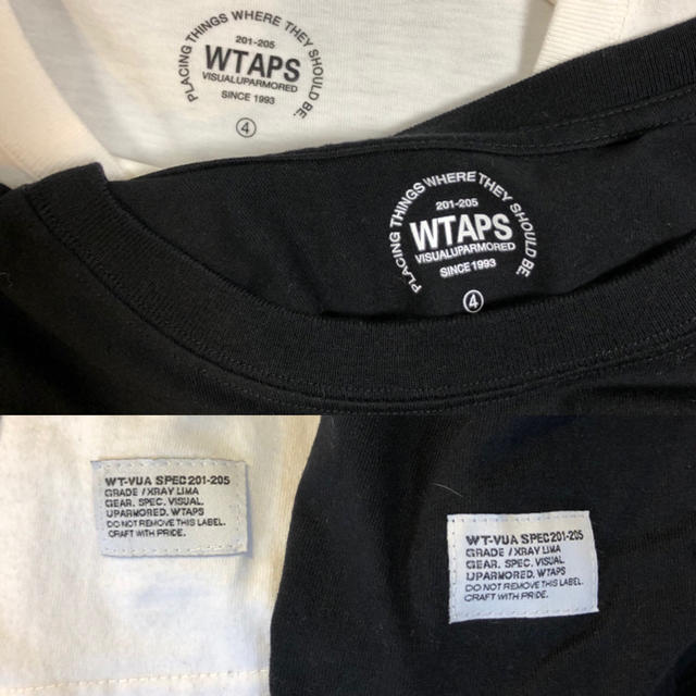 XL wtaps WTVUA Tシャツ 白 黒 2枚セット 2