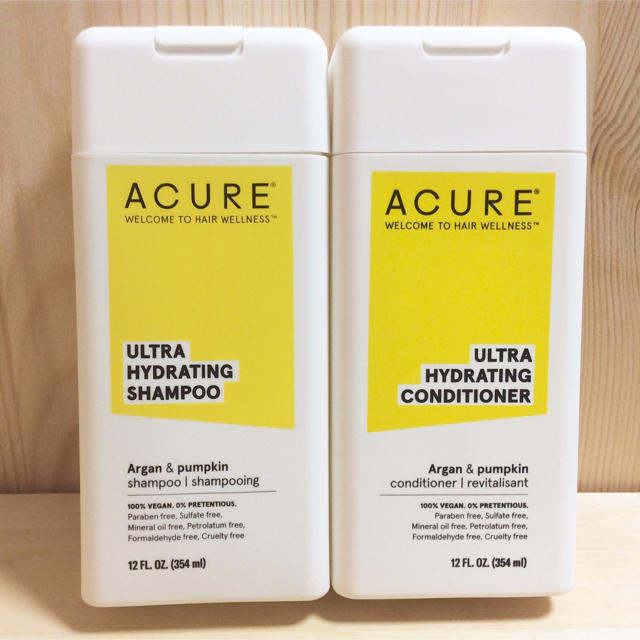 Cosme Kitchen(コスメキッチン)のACURE オーガニック シャンプー&コンディショナーセット アルガンオイル コスメ/美容のヘアケア/スタイリング(シャンプー/コンディショナーセット)の商品写真