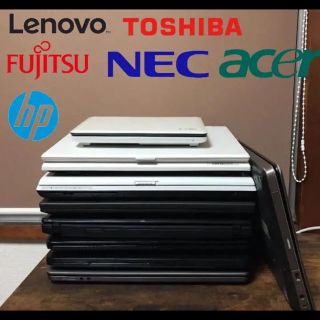 トウシバ(東芝)のジャンク【各種メーカー】ノートPC 9台セット❗️未検品(ノートPC)