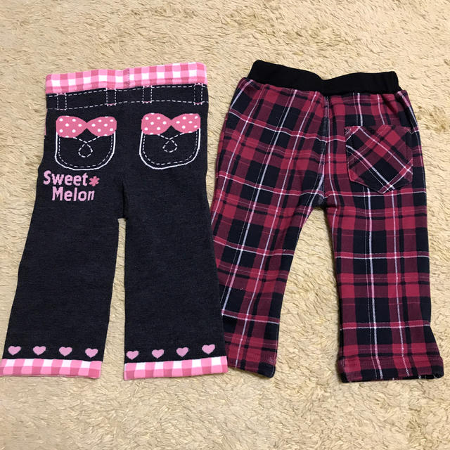 キッズパンツ２枚セット キッズ/ベビー/マタニティのキッズ服女の子用(90cm~)(パンツ/スパッツ)の商品写真