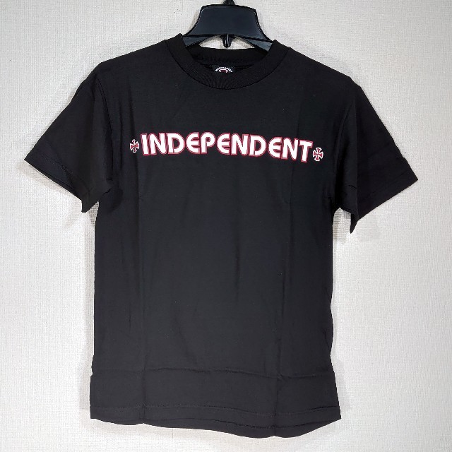 INDEPENDENT(インディペンデント)のINDEPENDENT インディペンデント/半袖Tシャツ/BAR CROSS/黒 メンズのトップス(Tシャツ/カットソー(半袖/袖なし))の商品写真