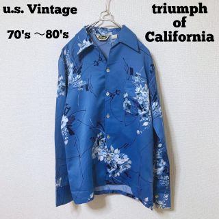 ラングラー(Wrangler)の70's triumph of California 長袖アロハ　ヴィンテージ(シャツ)