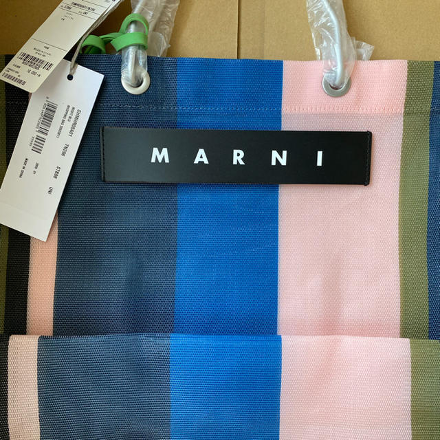 Marni(マルニ)のMARNI マルニ　ストライプバッグ　フラワーカフェ レディースのバッグ(トートバッグ)の商品写真