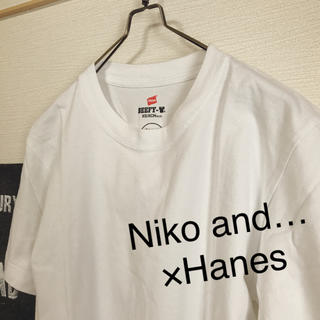 ニコアンド(niko and...)の■Niko and… ×Hanes コラボTシャツ 大きめXS(Tシャツ(半袖/袖なし))