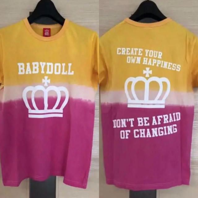 BABYDOLL(ベビードール)のベビードール BABYDOLL Tシャツ　男女兼用　S レディースのトップス(Tシャツ(半袖/袖なし))の商品写真