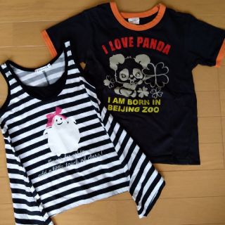 ユニクロ(UNIQLO)の130女の子Tシャツ、タンクトップまとめ売り(Tシャツ/カットソー)