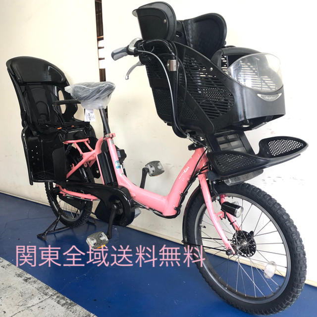 中古】 ヤマハ パスキッスミニ 20インチ 電動自転車 3人乗り 8.7ah