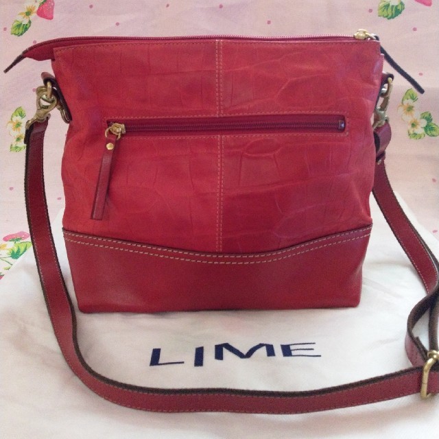 LIME ♡新品 レザーショルダーバッグ
