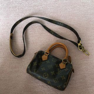 ルイヴィトン(LOUIS VUITTON)のルイヴィトン　ミニボストン　ショルダー　紐付き(ショルダーバッグ)