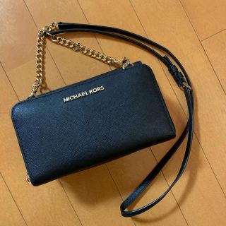 マイケルコース(Michael Kors)のマイケルコース　お財布ショルダー　ウォレットショルダー(長財布)